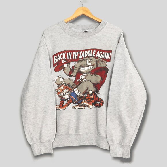 Vintage University Of Alabama Crimson Tide Football Sweatshirt Alabama Shirt Tee - Picture 1 of 2